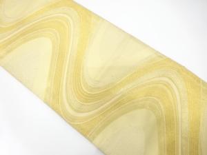 アンティーク　流水模様織り出し袋帯（材料）